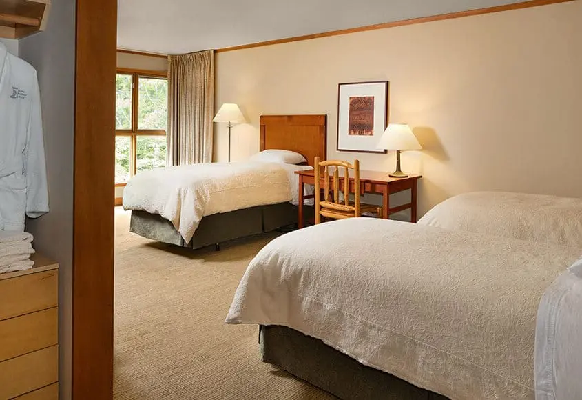 lodge-9 Pacific King Lodge room interior with two beds