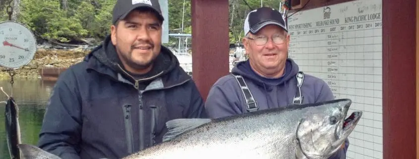 Prizewinning Salmon at King Pacific Lodge