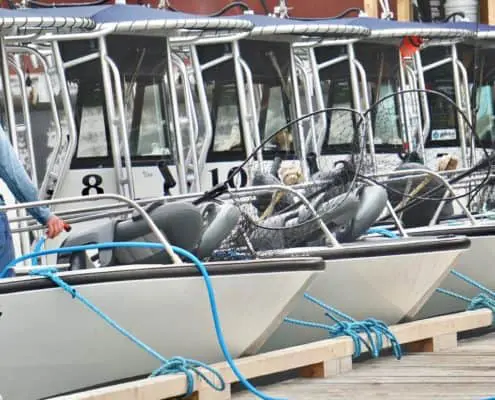 KingPacificLodgeIronwoodBoatsAtDock Best BC Fishing Lodge Experience
