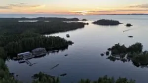 Milbanke Sounds Sunset - Our best fishing within these immediate islands
