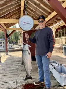 Happy Guest with another Tyee!