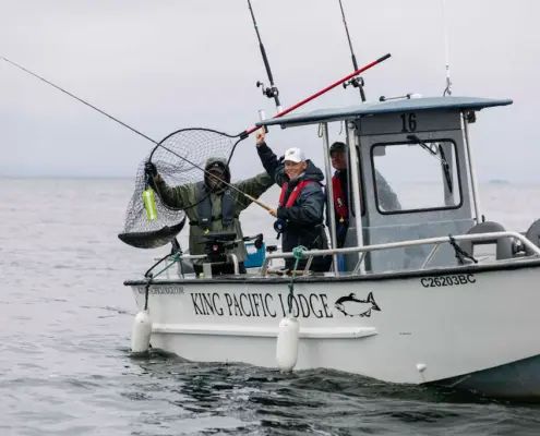 KingPacificLodge-KylerVos-656 Smiles and big fish!